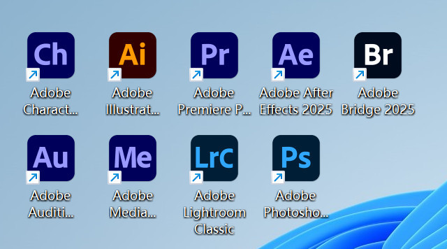 【pc】Adobe2025抢先版,其包括PS、AE、lr、ME等9款软件,一键安装激活!